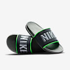 ◆Nike◆ Offcourt M Anthracite Smoke Grey Green Strike Wolf Nike Offcourt Men's Slides. Nike ID